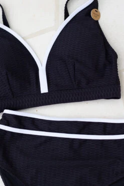 Black Aphrodite Audrey Bikini - Final Sale -Bikini Confidence NN2079YAPK APHRODITE TWO PIECE SWIMSUIT NIP TUCK SWIM FLATLAY 2