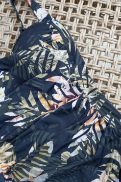 Black Palm Haze Joanne One Piece Swimsuit - Final Sale -Bikini Confidence NO2976PHK Joanne onepiece swimsuit palm haze black nip tuck swim tummy control womens swimwear flatlay 1 1