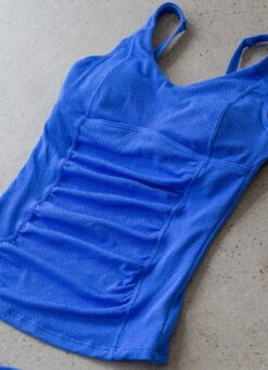 Blue Must Haves Evelyn DD / E Cup Tankini Top -Bikini Confidence NO3294MHB Evelyn tankinitop MustHaves blue flatlay