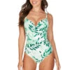 Green Oasis Isla C / D Cup Underwire One Piece Swimsuit -Bikini Confidence S10 NN1985OSG ISLA ONEPIECE A144 OASISGREEN nip tuck swim swimwear swimsuit tummy control powermesh support 22057 Bond Eye NipTuck 0153
