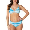 Blue Line Dyed Molly Triangle Bikini - Final Sale -Bikini Confidence S103 NN2265LYB MollyBikini LineDyed 22458 Bond Eye NipTuck 1173
