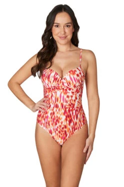 Tribal Skin Ruth D DD Cup Underwire One Piece Swimsuit - Final Sale