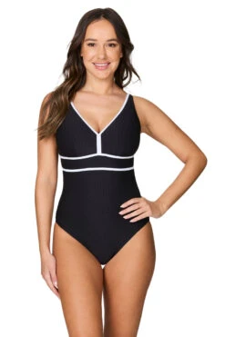 Black Aphrodite Audrey One Piece Swimsuit - Final Sale