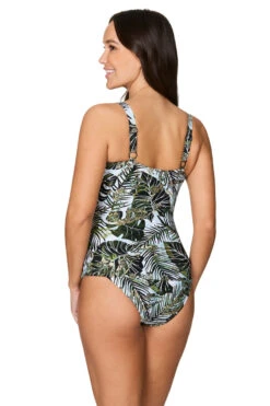 Desert Palm Foil Evelyn E / F Cup Underwire Tankini - Final Sale -Bikini Confidence S23 NN2096DLK EVELYNEFCUP TANKINI DESERTPALMLEAF Nip Tuck Swim Tummy Control Powermesh 221073 Bond Eye NipTuck 0301