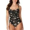 Vine And Dine Monica Floral One Piece Swimsuit - Final Sale -Bikini Confidence S36 NN1053VYK MonicaOnePiece VineandDine 22458 Bond Eye NipTuck 0445