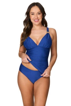 Blue Gamma Texture Dulcie Tankini