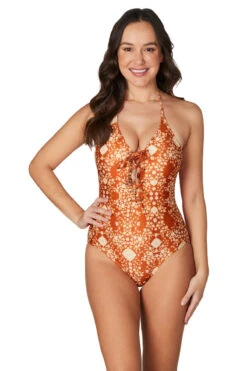 Terracotta Jimbaran Carmel Tummy Control One Piece Swimsuit - Final Sale