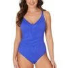Blue Must Haves Edith One Piece Swimsuit -Bikini Confidence S66 NO1052MHB one piece pamela nip tuck swim swimsuit tummy control powermesh mom suit blue royal must haves texture bubble 21466 Bond Eye NipTuck 1322