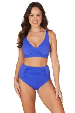 Blue Must Haves Louise Bikini Top -Bikini Confidence S69 NO3183MHB NO4135MHB one piece lousie nip tuck swim swimsuit tummy control powermesh mom suit blue royal must haves texture bubble 21466 Bond Eye NipTuck 1359 1