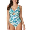 Boheme Flowers Connie D DD Cup Underwire Floral One Piece Swimsuit - Final Sale -Bikini Confidence S95 NN1043BHW ConnieOnePiece BohemeFlowers 22458 Bond Eye NipTuck 1058