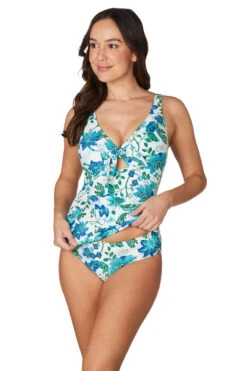 Boheme Flowers Connie D DD Cup Underwire Floral Tankini - Final Sale