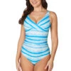 Blue Line Dyed Louise One Piece Swimsuit - Final Sale -Bikini Confidence S98 NN1150LYB LouiseOnePiece LineDyed 22458 Bond Eye NipTuck 1101